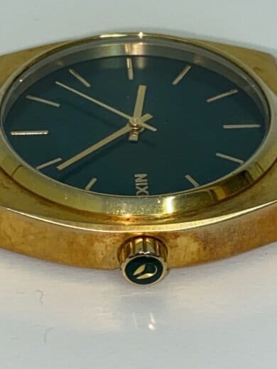 商品画像：クォーツ腕時計/アナログ/ステンレス/GRN/GLD/SS/THE TIME TELLER 7