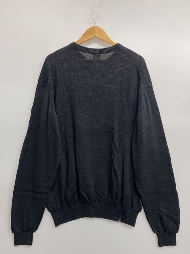 商品画像：ニット・セーター(薄手)/XL/コットン/BLK/無地/01-22-01-71-010// 2