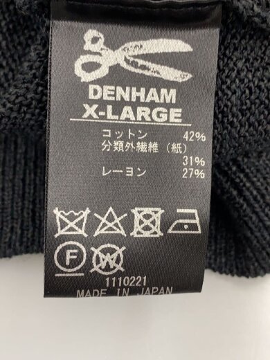 商品画像：ニット・セーター(薄手)/XL/コットン/BLK/無地/01-22-01-71-010// 4