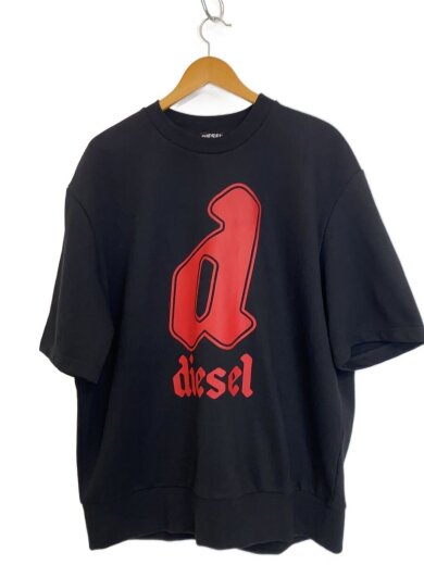 商品画像：半袖スウェット/スウェット/XL/コットン/BLK/プリント/A-COOLING-K1/プリントひび割れ 1