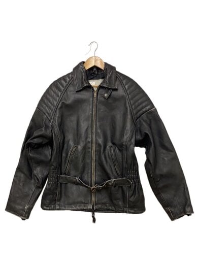 商品画像：EAGLE/レザージャケット・ブルゾン/--/レザー/BLK/使用感有 1