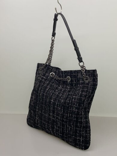 商品画像：ツイードハンドバッグ/--/BLK 2