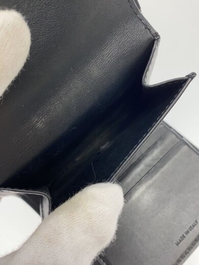 商品画像：トリオンフ/スモールフラップウォレット/3つ折り財布/レザー/BLK/10D783BZG.38 5