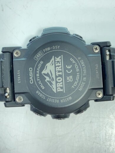 商品画像：ソーラー腕時計_PRO TREK/デジタル/ラバー/BLK/BLK/SS 3