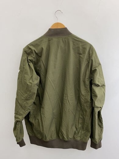 商品画像：ロゴ刺繍/ジップアップブルゾン/XL/ナイロン/KHK/HH-12154LU// 2