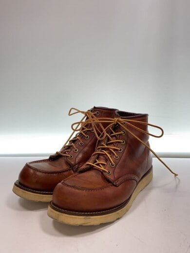 商品画像：レースアップブーツ・6インチモックトゥ/US8/BRW/レザー 2