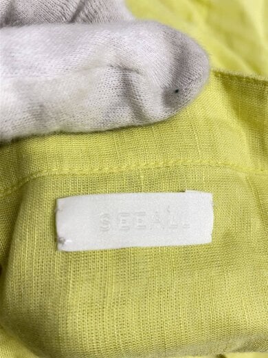 商品画像：EXTRA OVER BAND COLLAR SHIRTS/46/リネン/YLW/無地/SAU43 SH381 3