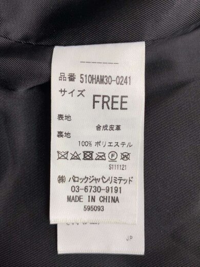 商品画像：INK BLUR JK/ジャケット/FREE/フェイクレザー/BLK/510HAM30-0241 4