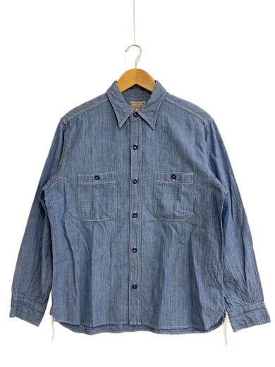 画像：Buzz Rickson’sBLUE CHAMBRAY WORK SHIRT/長袖シャツ/16/コットン/BLU/無地/BR25995//1