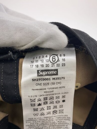 商品画像：24SS/MM6 Painted Camp Cap/キャップ/--/コットン/BLK/メンズ 5