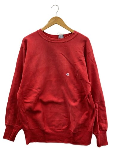 商品画像：90s/REVERSE WEAVE/目あり/スウェット/XL/コットン/RED/色褪せ有// 1