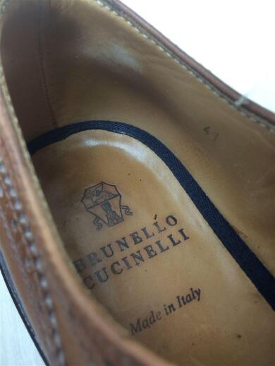 画像：BRUNELLO CUCINELLIウイングチップダービーシューズ/ドレスシューズ/41/ブラウン/レザー8