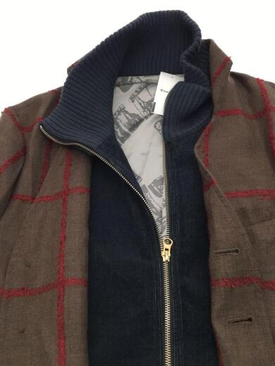 画像：Vivienne Westwoodウエストコート格子ジャケット/ジャケット/46/ウール/BRW/チェック/2018年model6