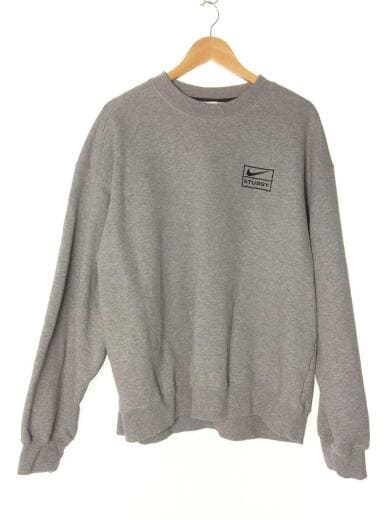 画像：NIKE × STUSSY20SS/STUSSY/コラボ/Wネーム/スウェット/L/CT4311-063/コットン/GRY/ワンポイント/1