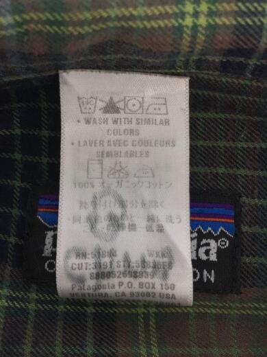 画像：patagoniaPIMA COTTON SHIRT/長袖シャツ/M/KHK/チェック/53836/ピマコットンシャツ4