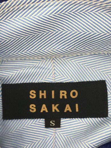 画像：その他ブランドSHIRO SAKAI/アシンメトリーシャツワンピース/長袖ワンピース/BLU/SM-B003/3