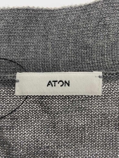画像：ATONWOOL WASHI OVERSIZE CARDIGAN/カーディガン/4/GRY/ニット/和紙//3