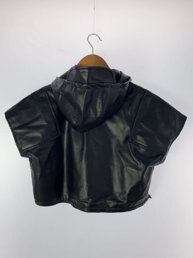 商品画像：23AW/STRAIGHT SEAMS/ベスト/2/フェイクレザー/BLK/IM33FJ007/ 2