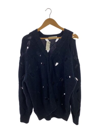 商品画像：22SS/SLIT KNIT CARDIGAN/46/コットン/NVY/TV21-XN301/カーディガン/ 1