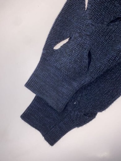 商品画像：22SS/SLIT KNIT CARDIGAN/46/コットン/NVY/TV21-XN301/カーディガン/ 6