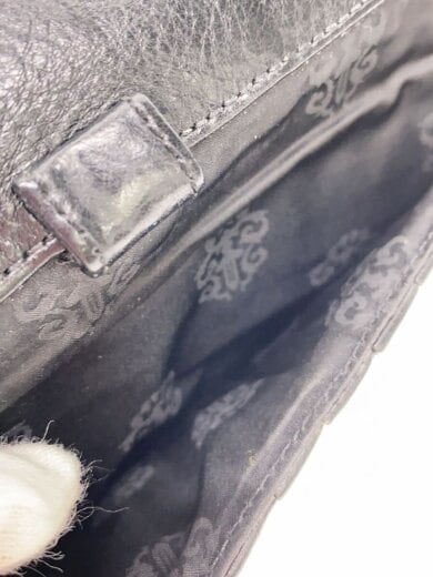 商品画像：Wave Cross Ball Wallet/長財布/レザー/BLK/メンズ/黒/// 6