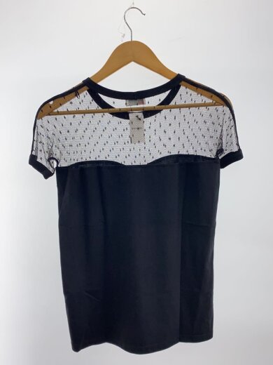 商品画像：レース切替カットソー/半袖カットソー/M/コットン/BLK/IR0MG01X21M 2