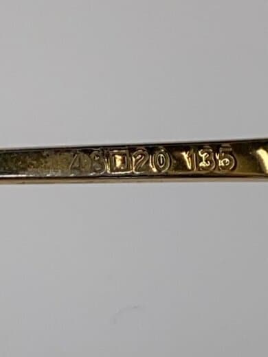 商品画像：レンズ無/メガネ/48□20 135/ボストン/ゴールド/55-3178 6