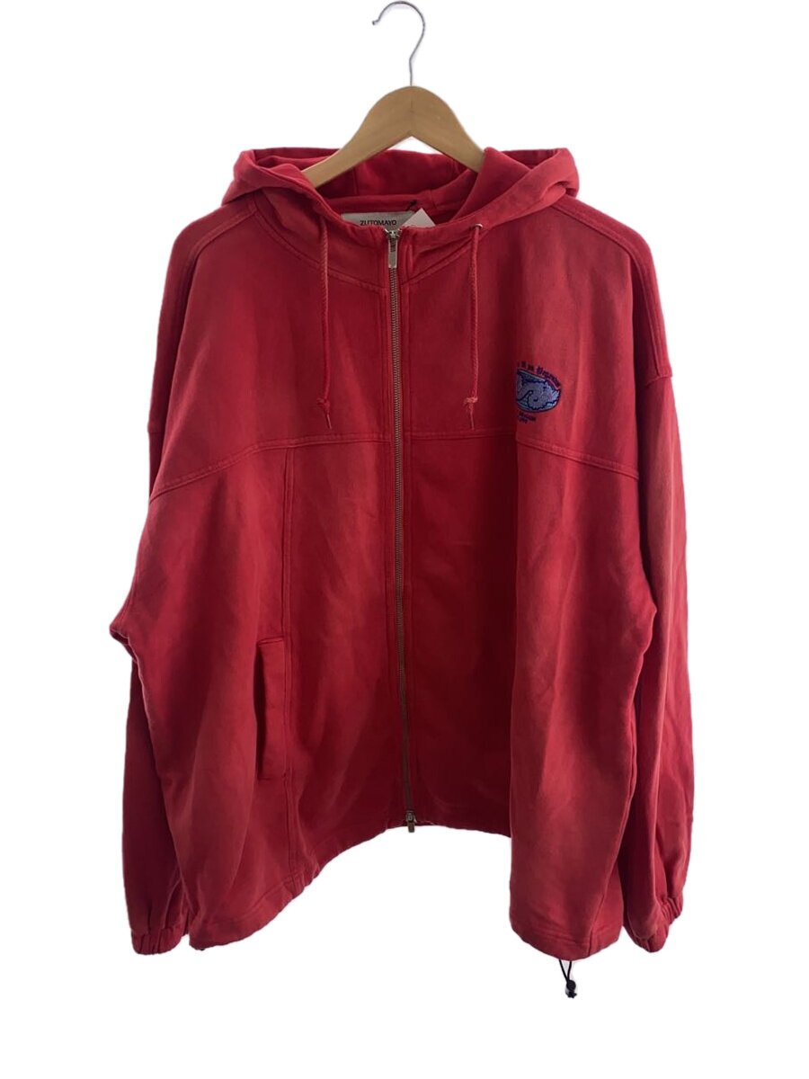 その他ブランド / ZUTOMAYO/VINTAGE ZIP UP HOODIE/陰陽/ジップパーカー/XL/RED