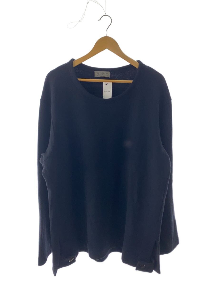 yohji yamamoto POUR HOMME / 19aw/Lamb wool Round Neck Top/3/ウール/BLK/HC-T43-173