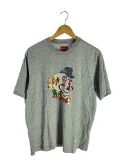 21SS/Clown Sequin/スパンコールピエロ/Tシャツ/M/コットン/GRY