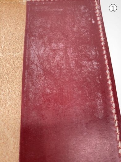 商品画像：手帳カバー/レザー/RED/メンズ 5