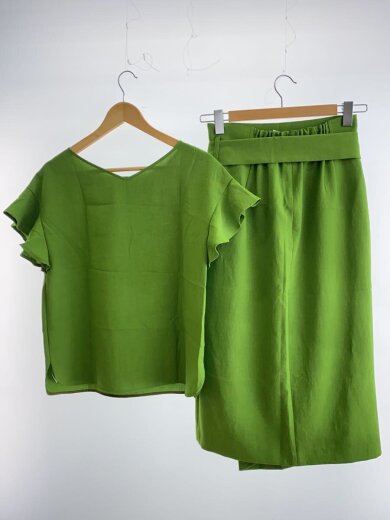 商品画像：23SS/セットアップ/グリーン/ポリエステル/GRN/A0119FB/半袖ブラウス/スカート// 2