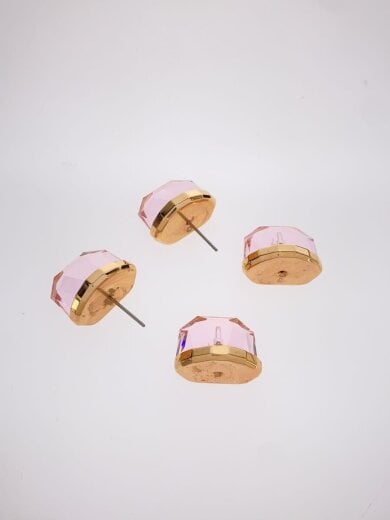 商品画像：LUCENT STUD EARRING/PINK ROSE/ピアスカラーストーン/PNK/レディース 4