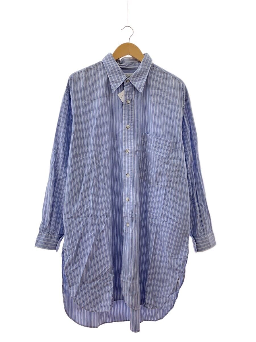 Marvine Pontiak shirts makers / ストライプロングシャツ/長袖シャツ/one/コットン/BLU/ストライプ/MPSM-1909S//