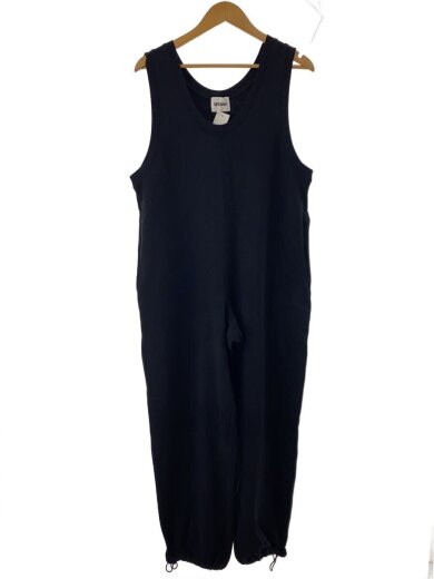 商品画像：willow/スラブ裏毛裾ドロストオールインワン/--/コットン/BLK/ 1