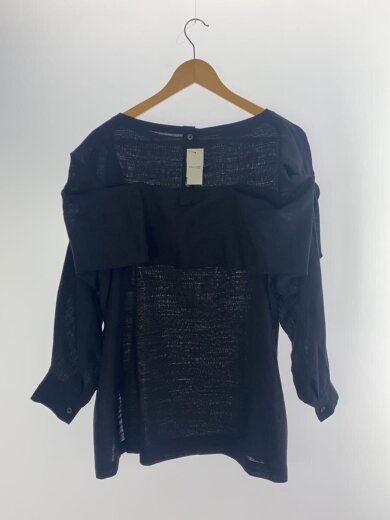 商品画像：23SS/バックボタン長袖ブラウス/--/ポリエステル/BLK/IM33FJ557/// 2