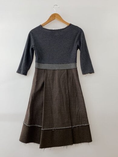 商品画像：7分袖ワンピース/カットオフ/38/ウール/GRY// 2