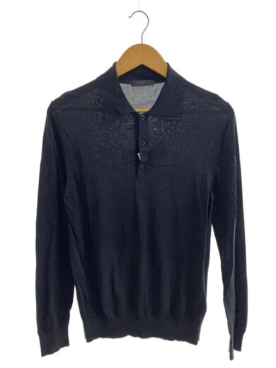商品画像：ポロニット/ニット・セーター/48/コットン/NVY/DNA03H S000 14HB 1