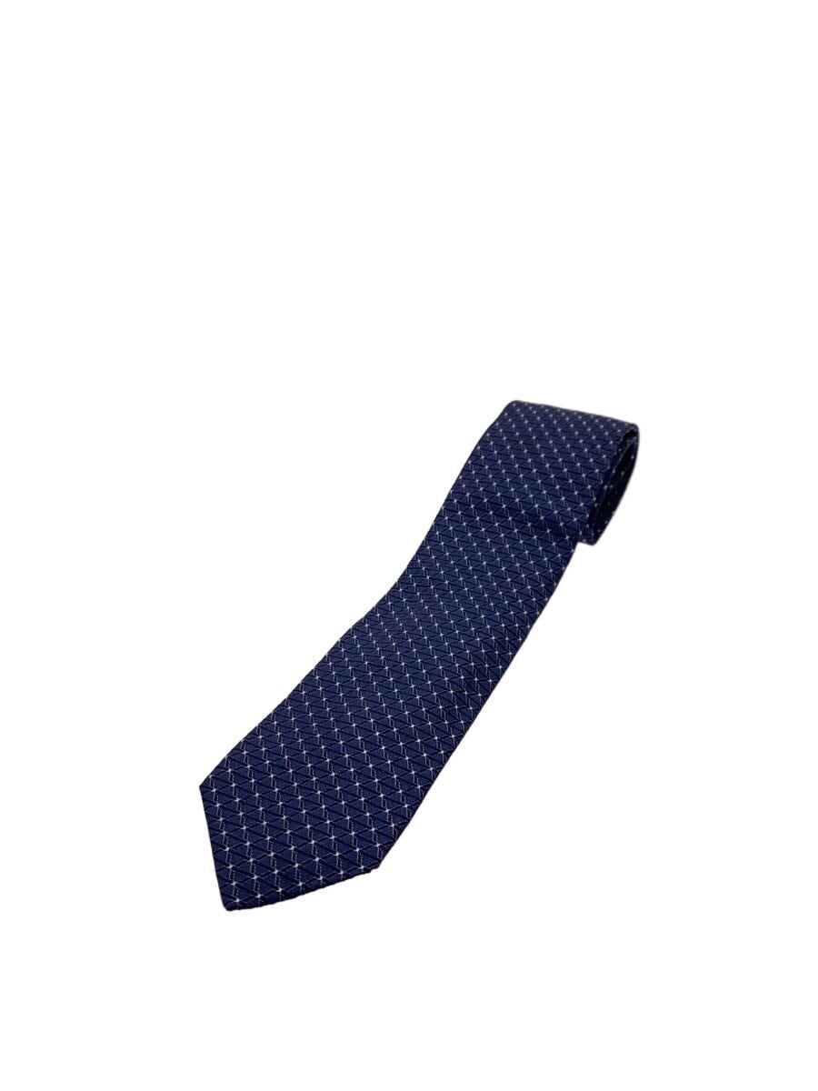 PRADA / ネクタイ/シルク/NVY/総柄/メンズ/UCR77-S141