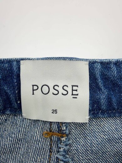 商品画像：POSSE/バックスリットデニムロングスカート/25/デニム/IDG/// 4