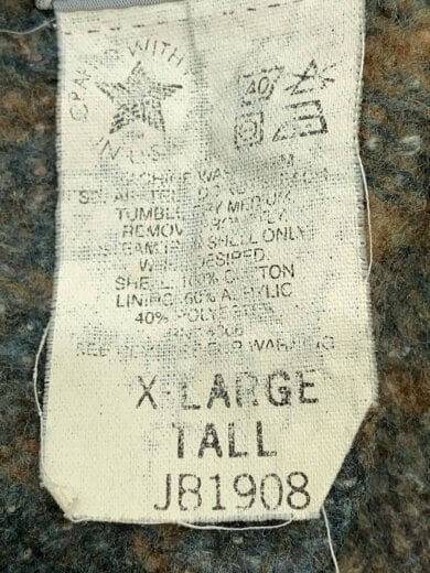 商品画像：Gジャン/デニムジャケット/XL/デニム/BLU/JB1908/裏地ブランケット 4