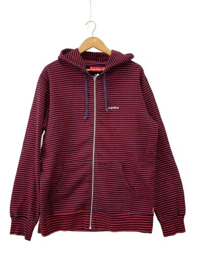 商品画像：11SS/STRIPED ZIP UP/ジップパーカー/XL/コットン/RED/ボーダー// 1