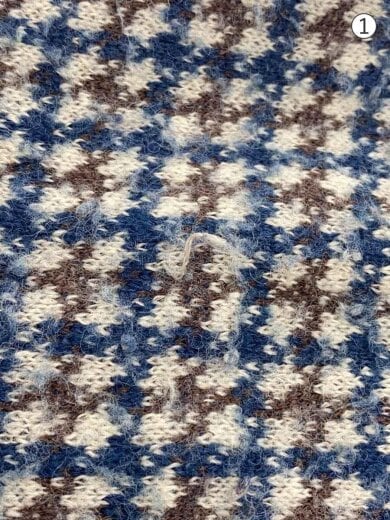 商品画像：ニット・セーター(薄手)/3/--/BLU/千鳥格子/ucu4906 6