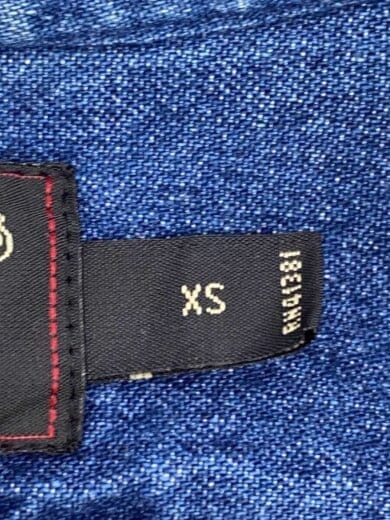 画像：RRL長袖シャツ/XS/デニム/BLU/ダンガリーシャツ/デニムシャツ//4