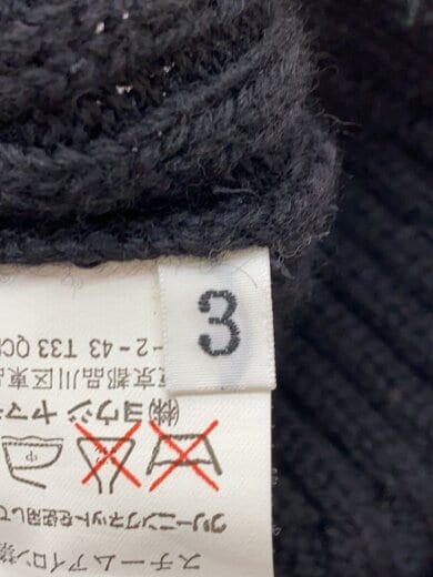 商品画像：ジップパーカー/3/ウール/BLK/HM-J18-800/異素材切替/黒 4