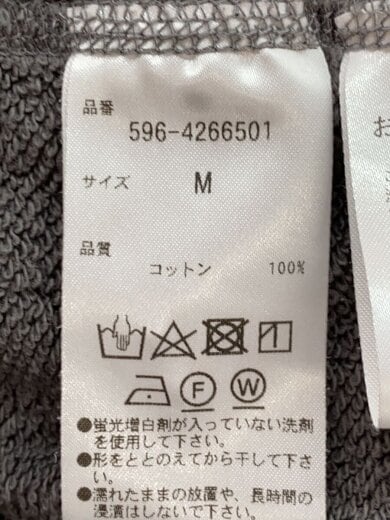 商品画像：LIGHT LOOPBACK COTTON/ジップパーカー/ダブルジッフ/゜M/GRY 4