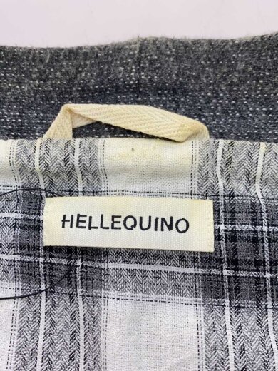 商品画像：HELLEQUINO/襟切替/ジャケット/M/デニム/IDG 3