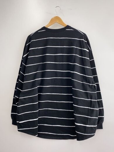 商品画像：SUPER BIG BOARDER L/S TEE/長袖Tシャツ/コットン/黒/ストライプ// 2