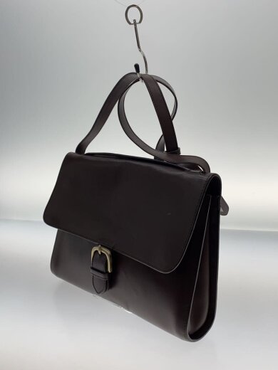 画像：A.P.C.フラップ式/ショルダーバッグ/レザー/BRW2