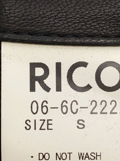 商品画像：レザージャケット・ブルゾン/S/レザー/黒/06-6C-2222// 4